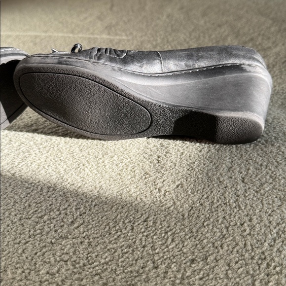 Steve Madden black wedge shoe size 7 - Picture 2 of 6